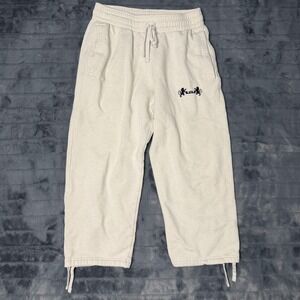 Nike LeBron Sweatpants Mens Small White Fleece Jogger Drawstring FB7127-027